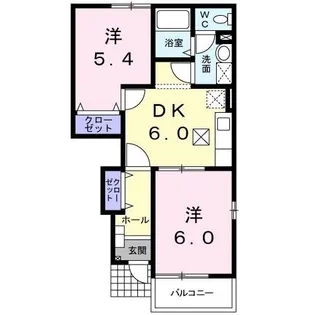 レジデンス中村【1階】の間取り