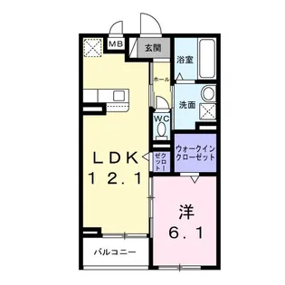 スターリーガーデン【2階】の間取り