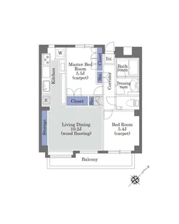 ヒルズ大森【7階】の間取り