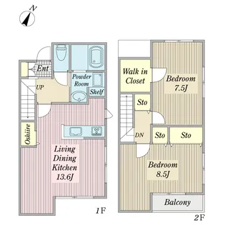 Glycine(グリシーヌ)の間取り