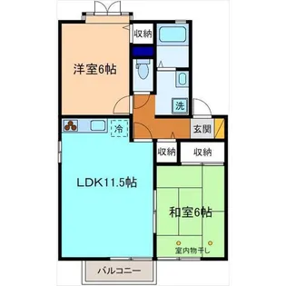 グランディール【2階】の間取り