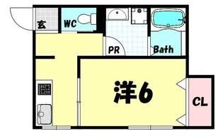 サンシャイン新神戸【2階】の間取り