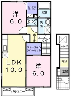 ヴィラ・サンリット【2階】の間取り