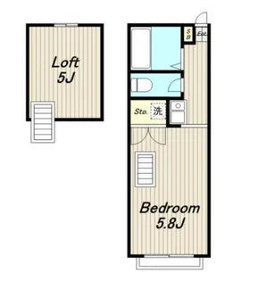 ホロンヴィレッジ永山【2階】の間取り