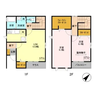 マロン シャトー Aの間取り