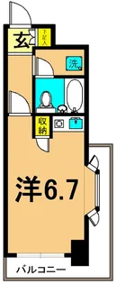 品川大井町スカイレジテル【3階】の間取り