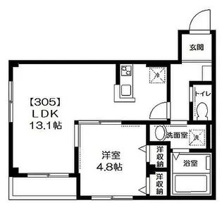 ビューノラメゾン【2階】の間取り