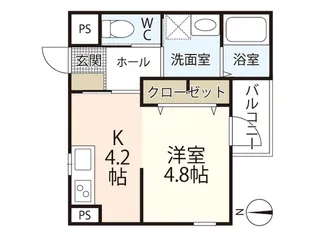 Glycine Court長束【1階】の間取り