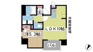 プレサンス三宮ディライト【4階】の間取り