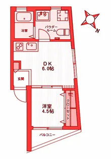 ベイサイドレジデンス桜木町【2階】の間取り