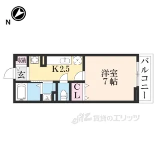 プレーヌアンソレイエNorth【2階】の間取り