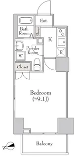 CANVASS板橋【8階】の間取り