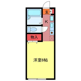 スカイコート【1階】の間取り