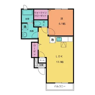 クラン【1階】の間取り