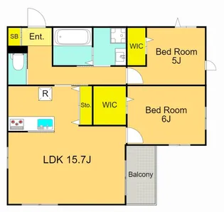 アリル【2階】の間取り