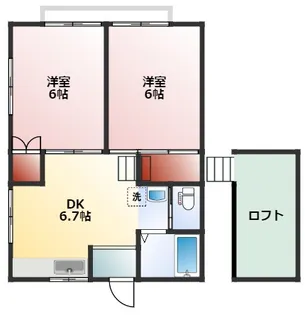 コーポマルマサ【2階】の間取り