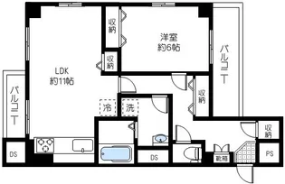 西荻窪マンション【3階】の間取り