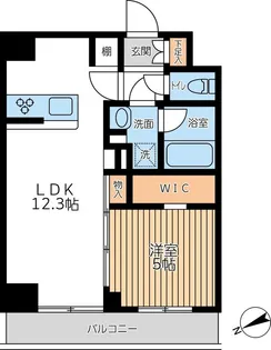 アジールコート西馬込II【2階】の間取り