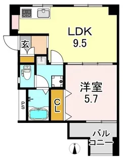 コーポ白鷺【3階】の間取り