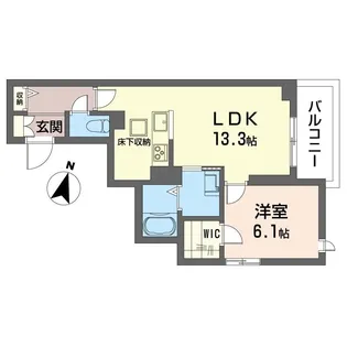 クレスティークI 101号室【1階】の間取り