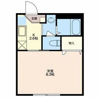 シャーメゾンシロタB【1階】の間取り