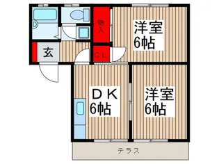 ア-バンユ-【1階】の間取り