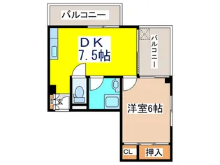 シャトレー千鳥【4階】の間取り