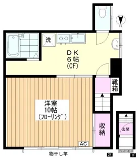 第二カーサ省東【2階】の間取り