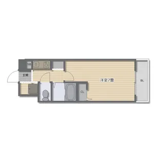 リベルター【2階】の間取り