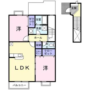 プレシャス【2階】の間取り