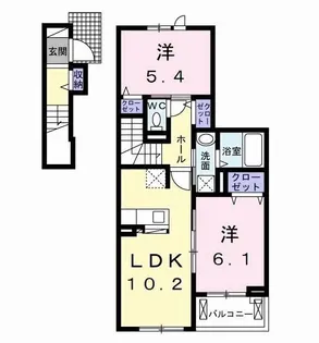 アリウム B【2階】の間取り