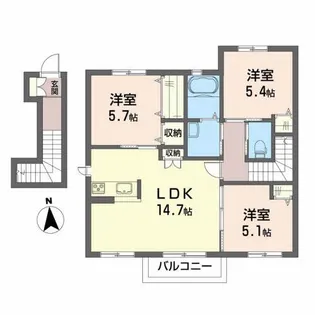 さくら【2階】の間取り