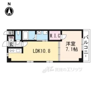 アシェンダ石山2番館【4階】の間取り
