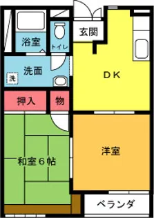 サーフサイド茅ヶ崎【2階】の間取り