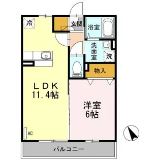 スリー・スター II号館【2階】の間取り