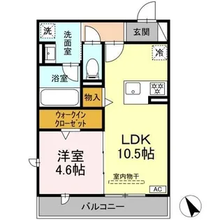ワイズヴィラ岐南EAST【2階】の間取り