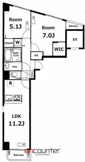 ロイヤルグリーン本郷【12階】の間取り