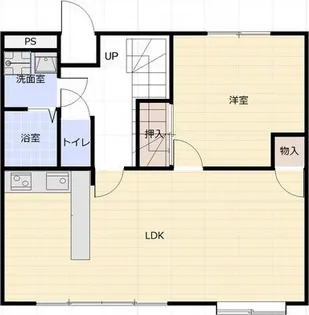 パープリ-G-フラット【4階】の間取り