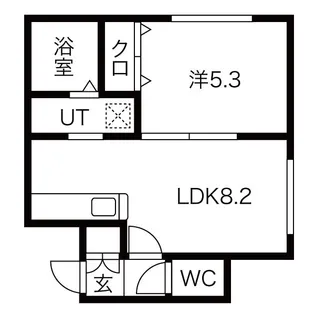 ING発寒南【2階】の間取り