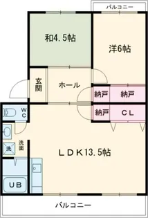 ハイツルミナス【4階】の間取り