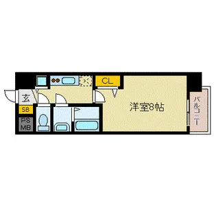 プレサンス名古屋STATIONフレア【4階】の間取り