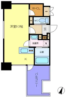 カスタリア大町【7階】の間取り
