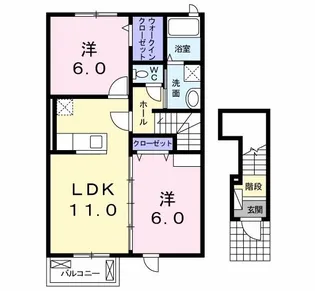 コモドフォレスタ VIII【2階】の間取り