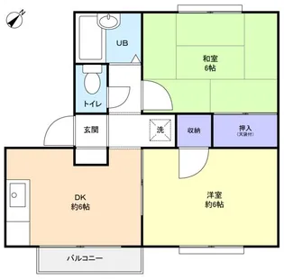 ラッキーレジデンスI【2階】の間取り
