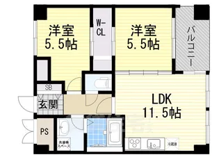 カーサボニータ【1階】の間取り
