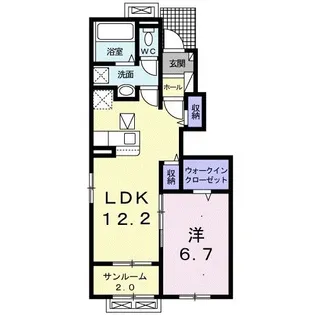 ユートピアI【1階】の間取り