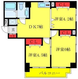 アジュール南大塚【1階】の間取り