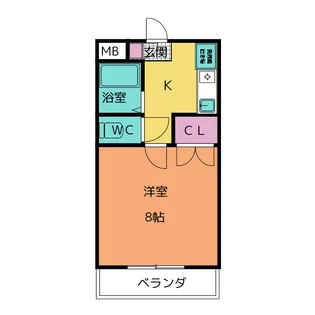 ハーヴェスト中平【3階】の間取り