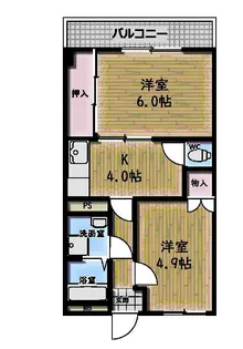 芸備ハイツ【1階】の間取り