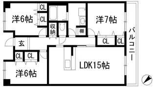 アメニティコート宝塚湯本【8階】の間取り